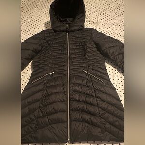 Laundry Black Quilted Hooded Jacket